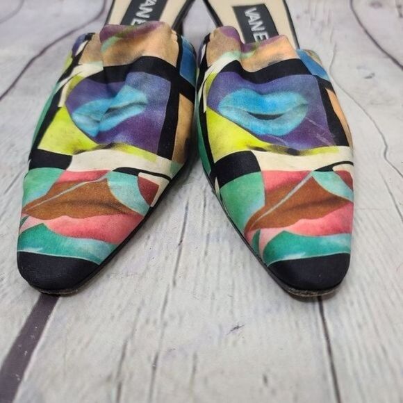 Vintage 80s 90s Vaneli Lip Pop Art Heels - Picture 8 of 15
